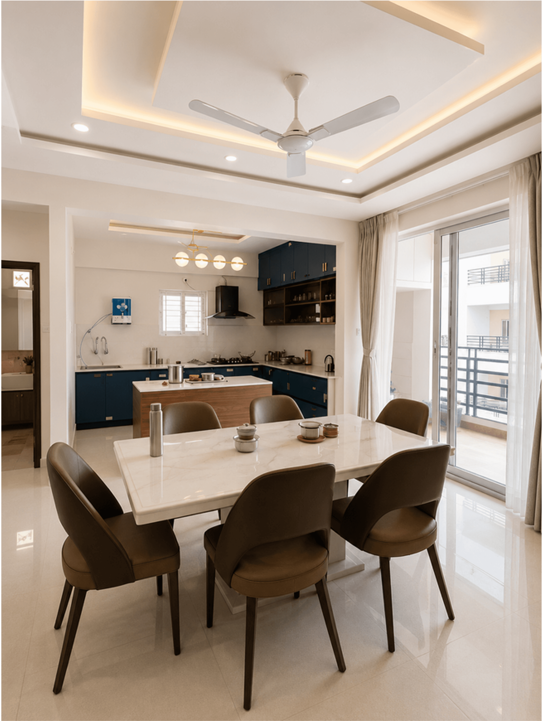 MARBLE detail from Residential 4BHK