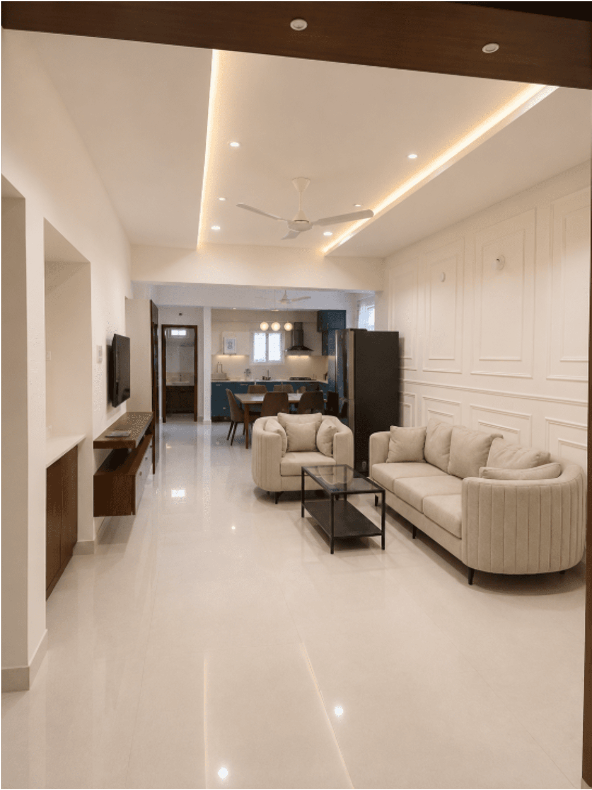 NEUTRAL FINISHES detail from Residential 4BHK