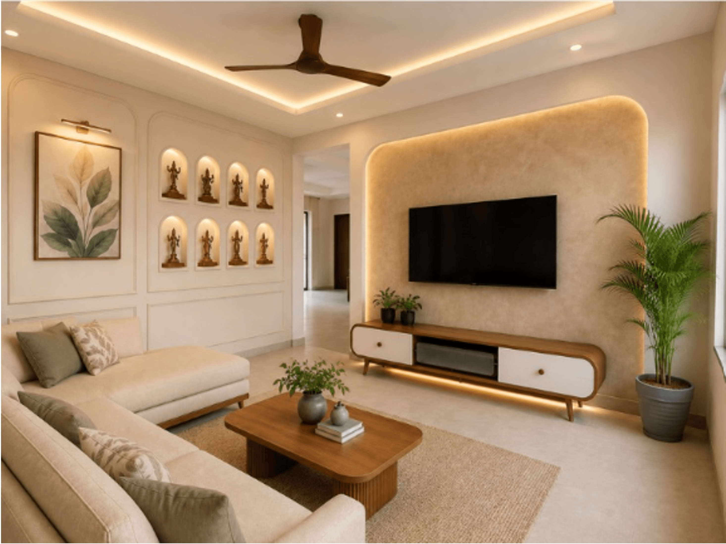 Residential 3BHK - 3BHK residential interior